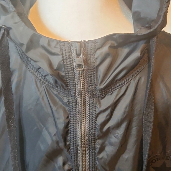 CONVERSE MENS BLACK PULLOVER HALF ZIPPER SIZE LARGE - Picture 7 of 13